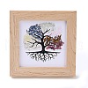 Tree of Life Gemstone Chips Picture Frame Stand DJEW-F021-02D-1