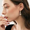 Unicraftale 50Pcs 201 Stainless Steel Flat Round Stud Earring Findings STAS-UN0060-69-6