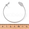 Brass Open Cuff Bangles for Women BJEW-R024-01P-5