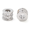 Brass Micro Pave Clear Cubic Zirconia Beads KK-U028-20P-1