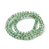 Transparent Electroplate Glass Beads Strands EGLA-F153-AB06-2