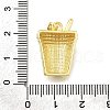 Brass Enamel Pendants KK-V002-26G-3