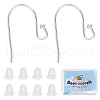 Beebeecraft 10 Pairs 925 Sterling Silver Earring Hooks STER-BBC0001-39-1