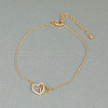 Brass Cable Chain Link Braceets IG5817-4
