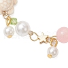 Synthetic Turquoise Beads Charm Bracelets BJEW-JB11849-02-3