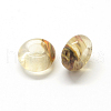 Watermelon Stone Glass European Large Hole Beads G-Q442-04-2