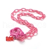 Personalized ABS Plastic Cable Chain Necklaces NJEW-JN03220-08-1