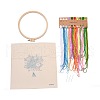 DIY Bouquet Pattern Embroidery Kit DIY-O021-15A-2