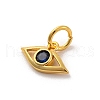 Brass Micro Pave Cubic Zirconia Charms KK-U033-21G-01-2