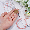 SUPERFINDINGS 2 Strands Cherry Quartz Glass Beads Strands G-FH0002-40-3