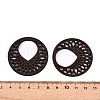 Natural Poplar Wood Pendants WOOD-N016-45-3