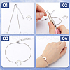 SOFPLATE 20Pcs 304 Stainless Steel Cable Chain Bracelet Making AJEW-SP0001-01-6