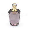 Faceted Synthetic Amethyst Openable Perfume Bottle Pendants G-E556-05A-2