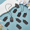 SUNNYCLUE 10Pcs Stainless Steel Stamping Blank Tag Big Pendants FIND-SC0010-68-4