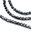 Transparent Electroplate Glass Beads Strands EGLA-A039-T3mm-UA13-3