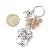 Halloween Tibetan Style Alloy Electroplate Glass Keychains KEYC-JKC01241-3