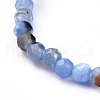 Dyed Natural Agate Stretch Bracelets BJEW-JB05108-02-4