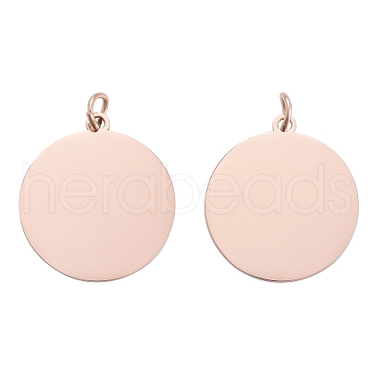 Ion Plating(IP) 304 Stainless Steel Pendants STAS-I311-06RG-1