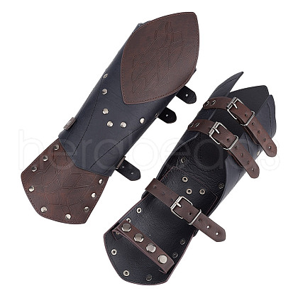 Imitation Leather Arm Guard AJEW-WH0542-64-1