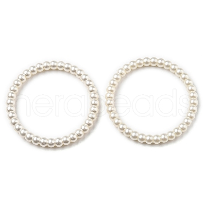ABS Imitation Pearl Connector Charms OACR-K001-30A-1