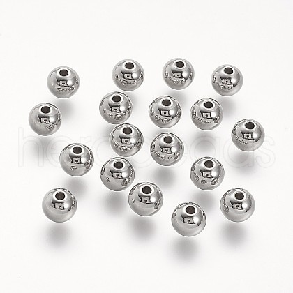 Tarnish Resistant 304 Stainless Steel Beads STAS-P104-10P-1