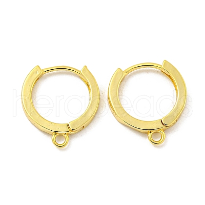 Brass Hoop Earrings EJEW-L211-012B-G-1