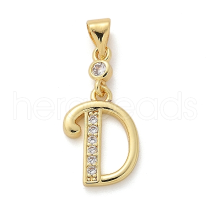 Brass Micro Pave Cubic Zirconia Pendants KK-M319-02G-D-1