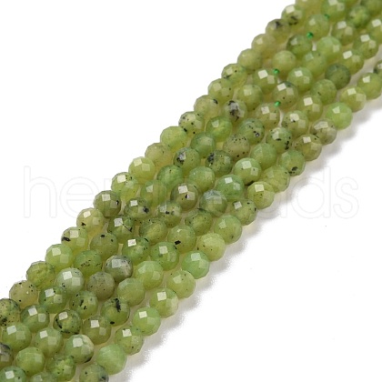 Natural Olive Jade Beads Strands G-D463-13B-1
