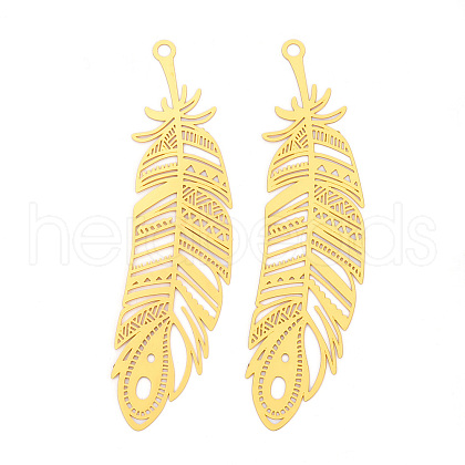 Brass Filigree Big Pendants KKC-T003-30G-1