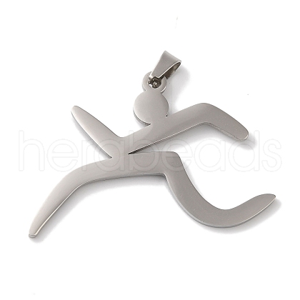 Non-Tarnish 304 Stainless Steel Pendants STAS-U010-24P-1