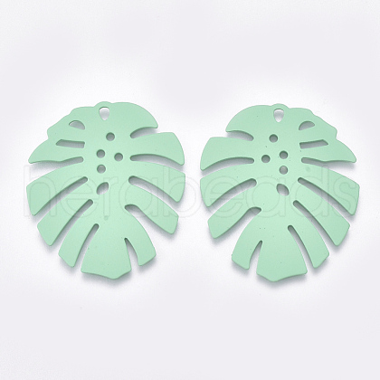Spray Painted Iron Pendants IFIN-S703-08B-1