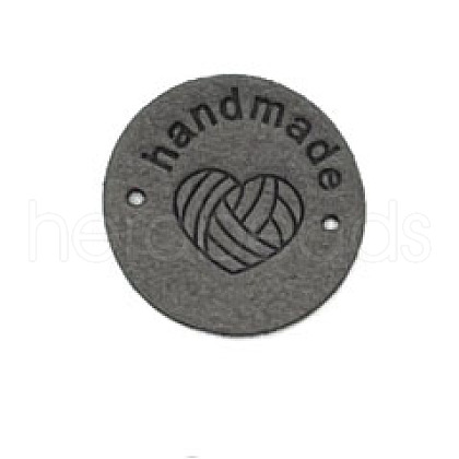 Microfiber Knitting Heart Label Tags PATC-PW0001-001A-1