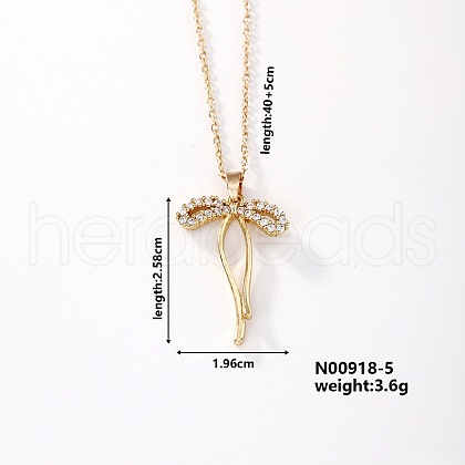 Fashionable and Elegant Butterfly Brass Rhinestone Pendant Necklaces QH8732-3-1