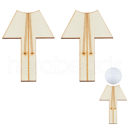 SUPERFINDINGS 2Pcs Wood Golf Ball Markers AJEW-FH0005-41-1