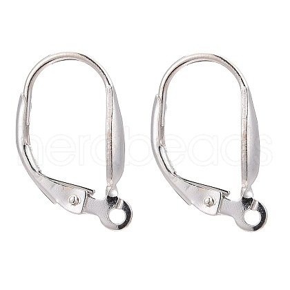 925 Sterling Silver Leverback Hoop Earring Findings STER-A002-180-1