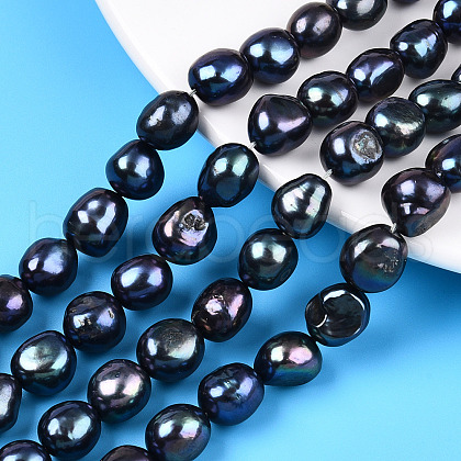 Natural Cultured Freshwater Pearl Beads Strands PEAR-N014-10C-1