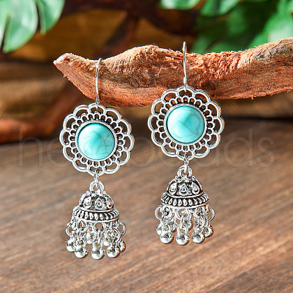Bohemian Style Alloy Acrylic Dangle Earrings WG0B115-04-1