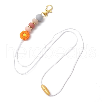Alloy and Silicone and Stainless Steel Pendant Decorations HJEW-JM03021-03-1