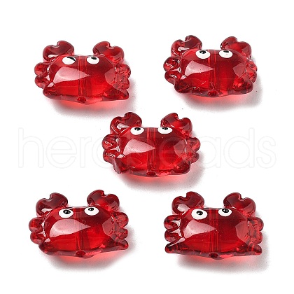 Handmade Lampwork Enamel Beads LAMP-V001-08G-1