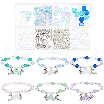 SUNNYCLUE DIY Ocean Theme Bracelet Making Kit DIY-SC0024-75-1