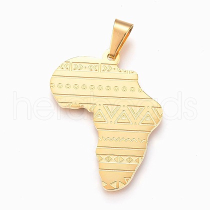 304 Stainless Steel Pendants STAS-F168-43G-1