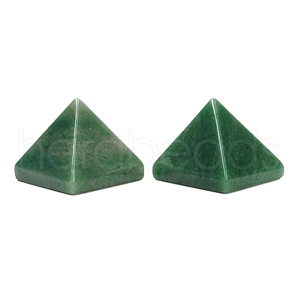 Natural Green Aventurine Orgonite Pyramid Display Decorations G-C186-08E-1