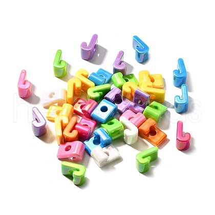 UV Plating Opaque Acrylic Beads SACR-Z007-01J-1