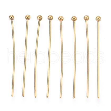 304 Stainless Steel Head Pins STAS-T065-30mm-20G-1