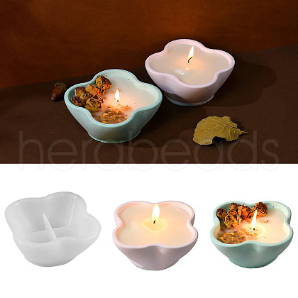 Flower DIY Candle Holder Silicone Molds PW-WG31CF7-01-1