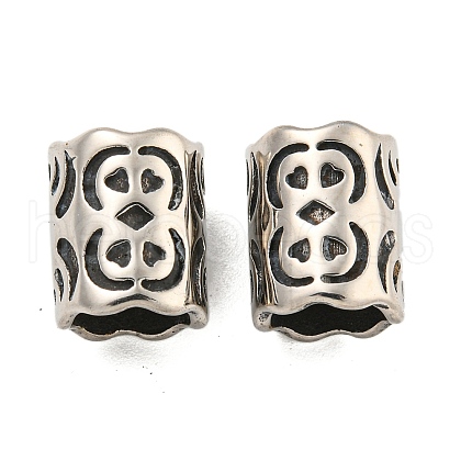 316 Surgical Stainless Steel European Beads STAS-Q326-03AS-05-1