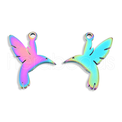Ion Plating(IP) 201 Stainless Steel Pendants STAS-N098-123M-1