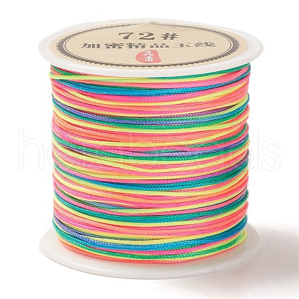 50 Yards Segment Dyed Nylon Chinese Knot Cord NWIR-C003-01A-22-1