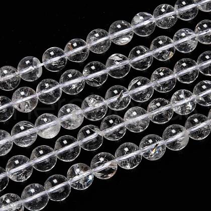 Natural Quartz Crystal Beads Strands G-H236-05B-10mm-1