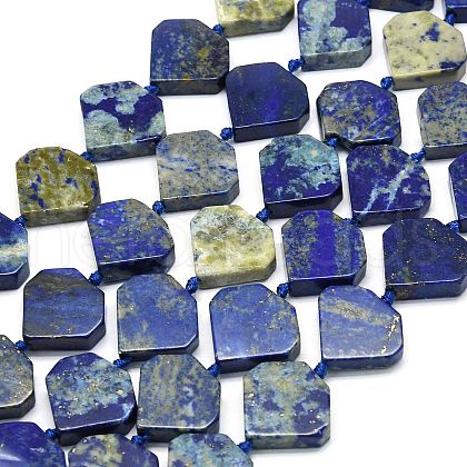 Natural Lapis Lazuli Beads Strands G-G106-E04-01-1